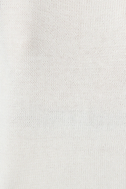 Jasmina Knit Cardigan in White Cotton Blend