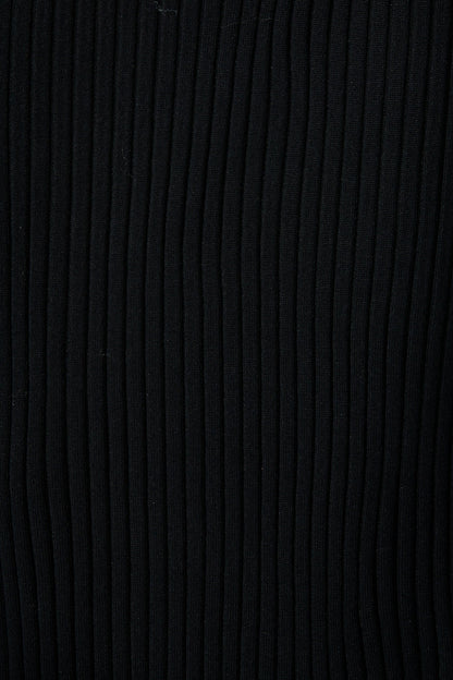 Centrepiece Midi Knit Dress in Black