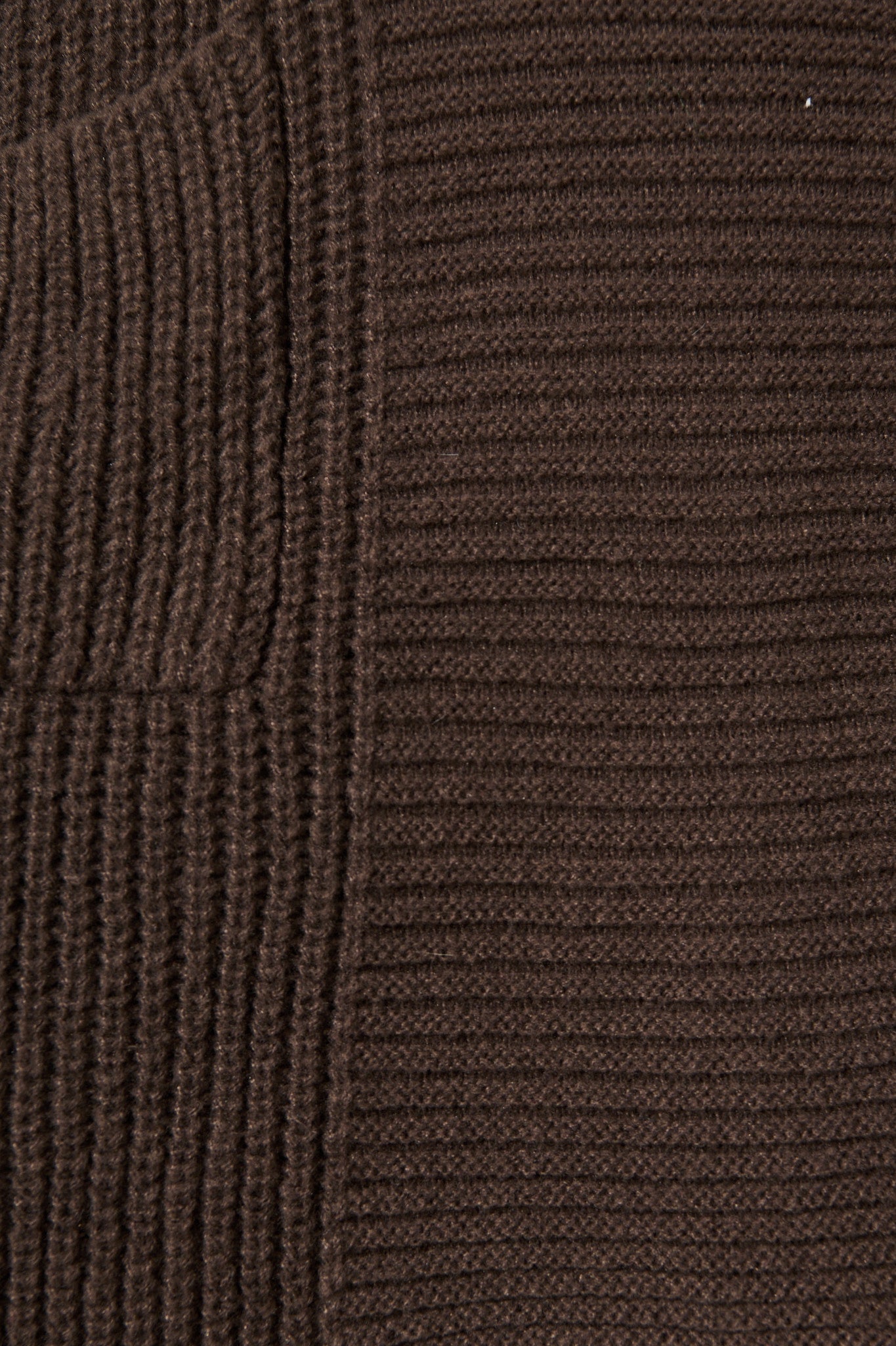 Adina Knit Cardigan In Chocolate Wool Blend