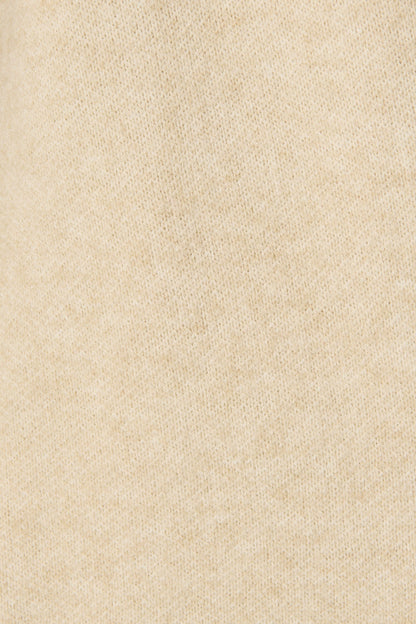 Varney Knit Cardigan in Beige Wool Blend