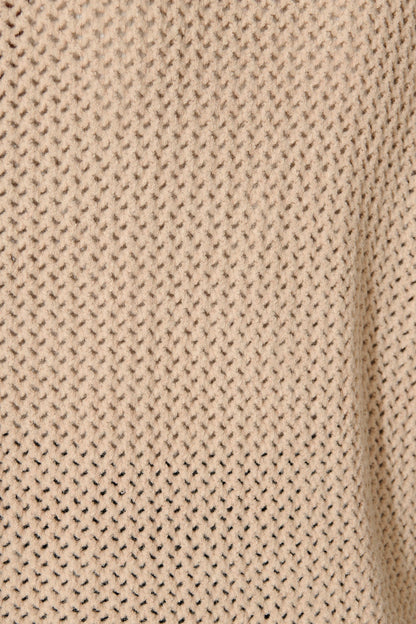 Jodi Knit Cardigan in Beige Wool Blend