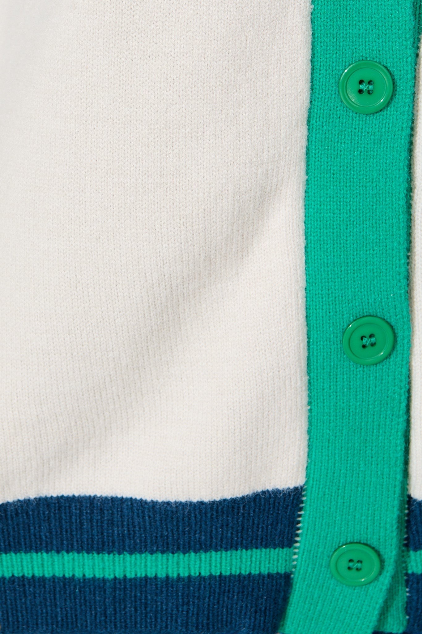 Dina Knit Cardigan In Green Multi Wool Blend