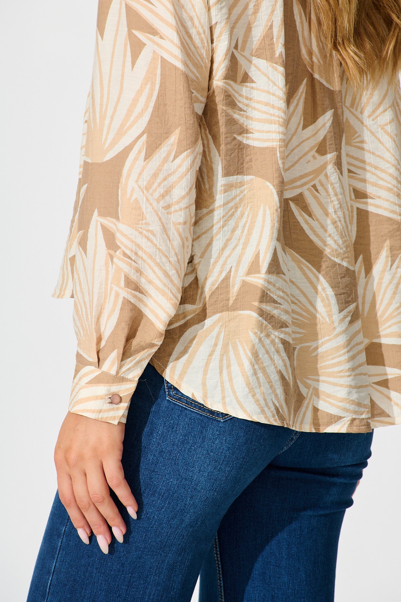 Austin Shirt in Neutral Multi Print