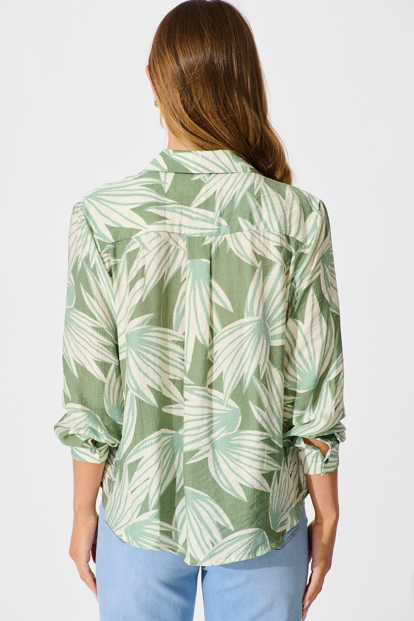 Austin Shirt in Green Multi Print