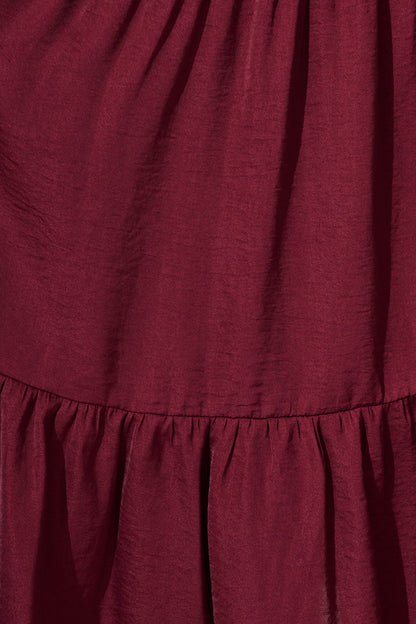 Glimmer Midi Dress in Wine