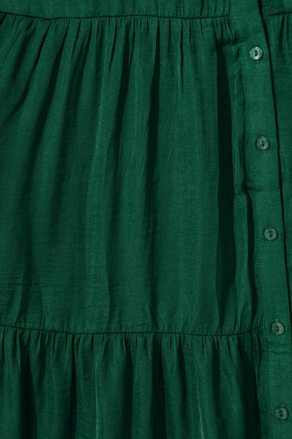 Glimmer Midi Dress in Emerald