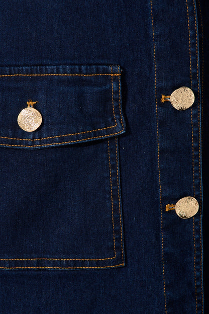 Jayden Jacket in Dark Blue Denim