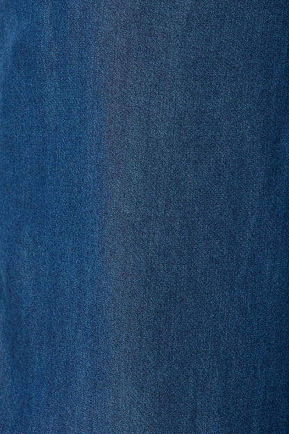 Malika Pant in Blue Chambray