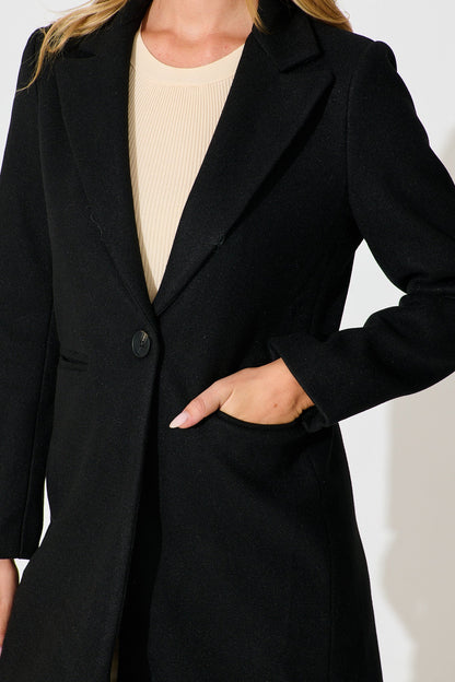 Prato Coat in Black