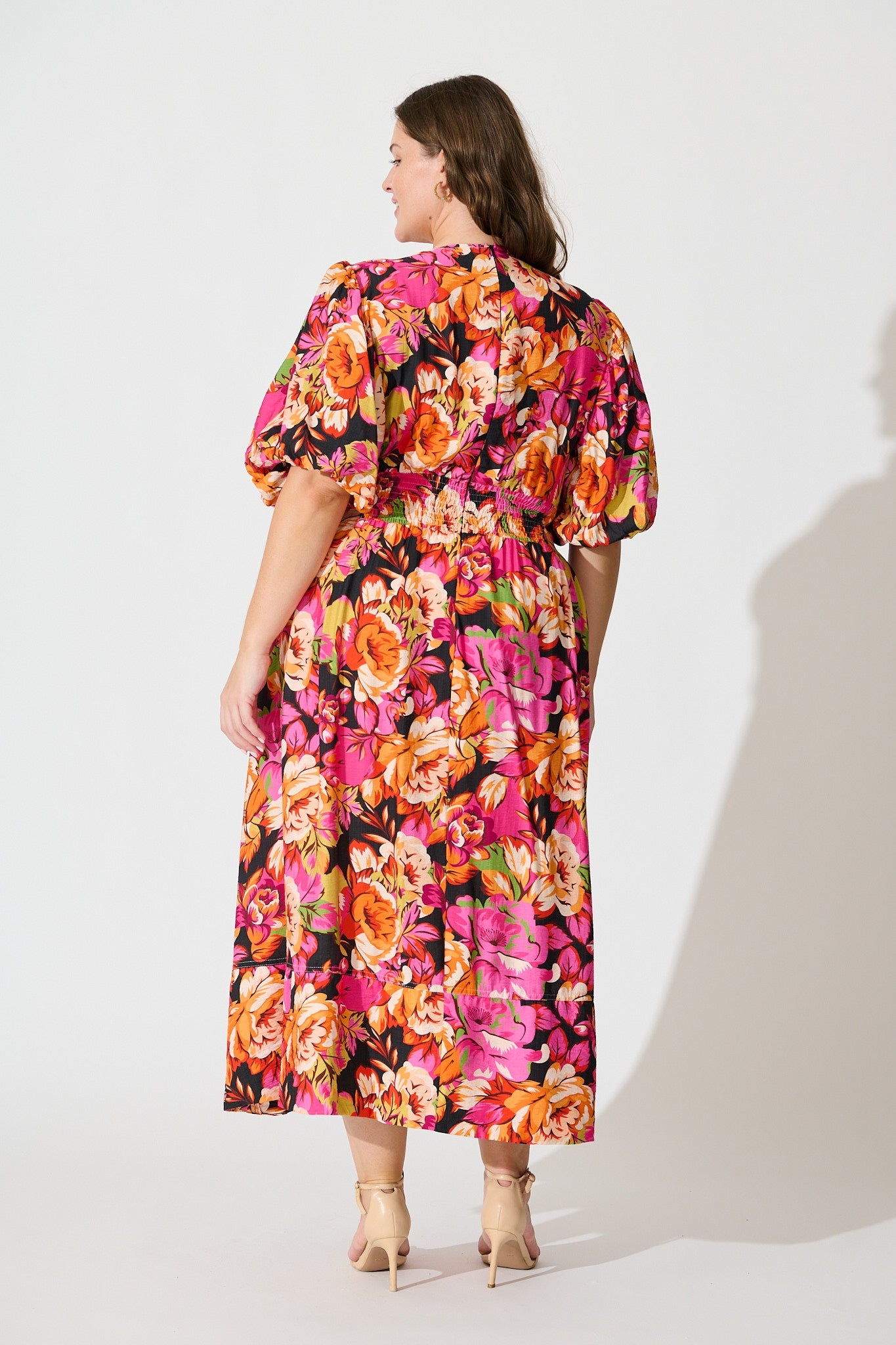 Daydreamer Midi Dress In Multi Floral