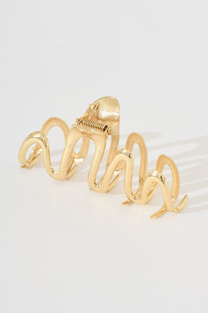 Alanis Hair Claw in Gold