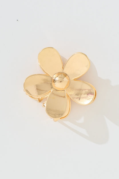 Daisy Metal Hair Claw in Gold