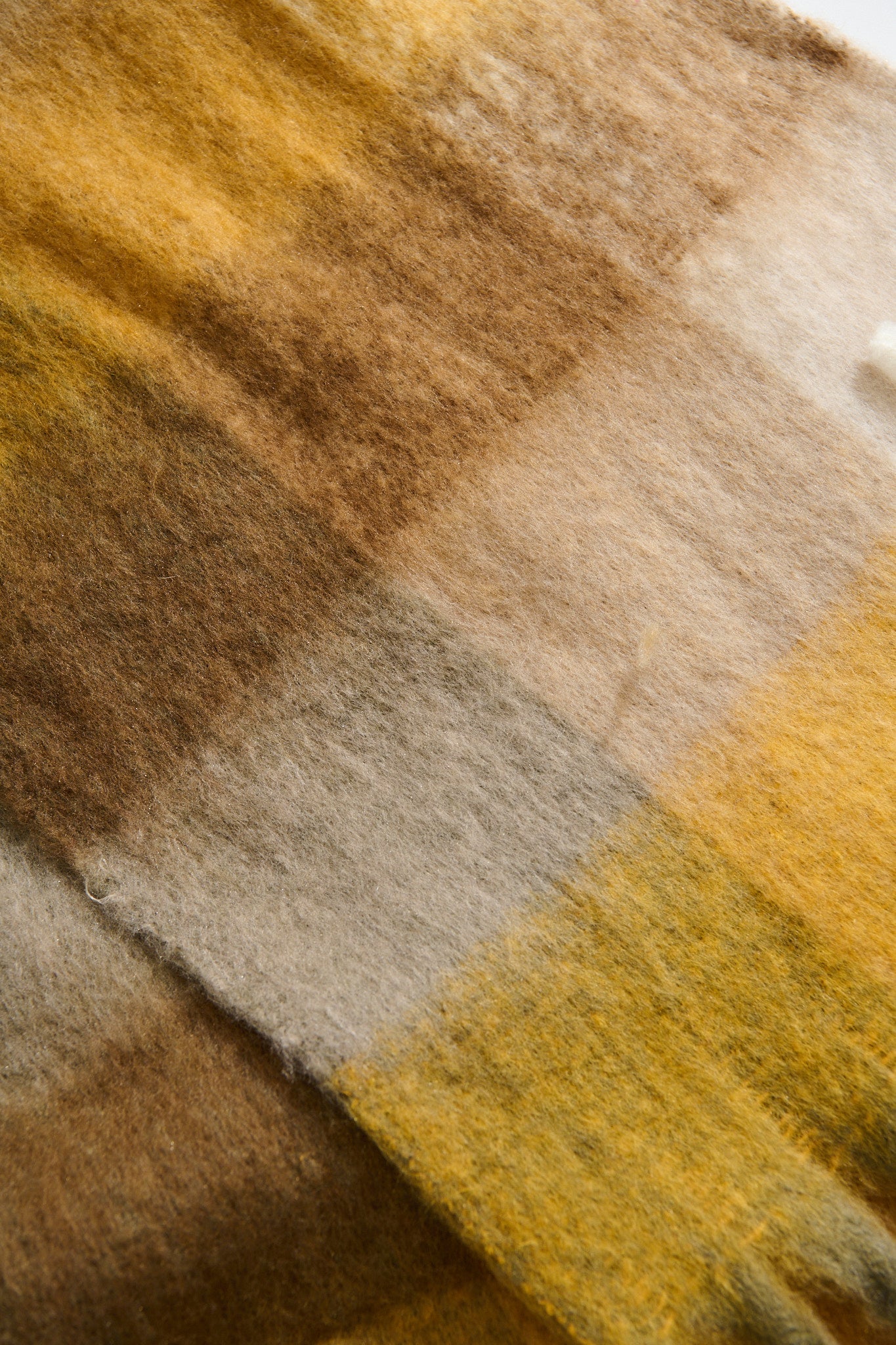 Brooklyn Oversized Knit Scarf In Multi Brown Check