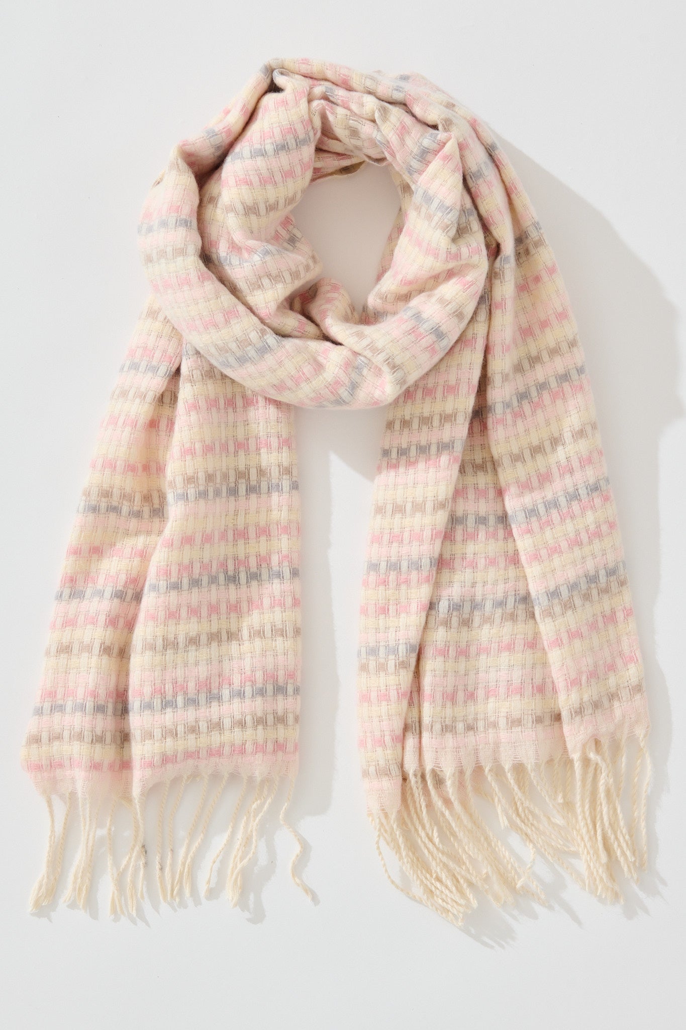 Andy Knit Scarf in Multi Pastel