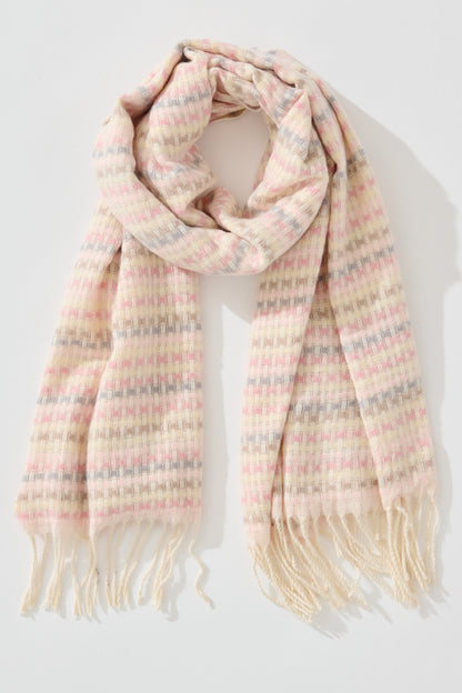 Andy Knit Scarf in Multi Pastel
