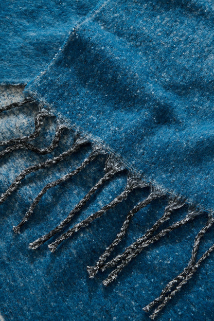 Emery Knit Scarf in Multi Blue Ombre