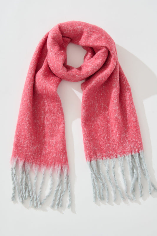 Elita Knit Scarf in Pink