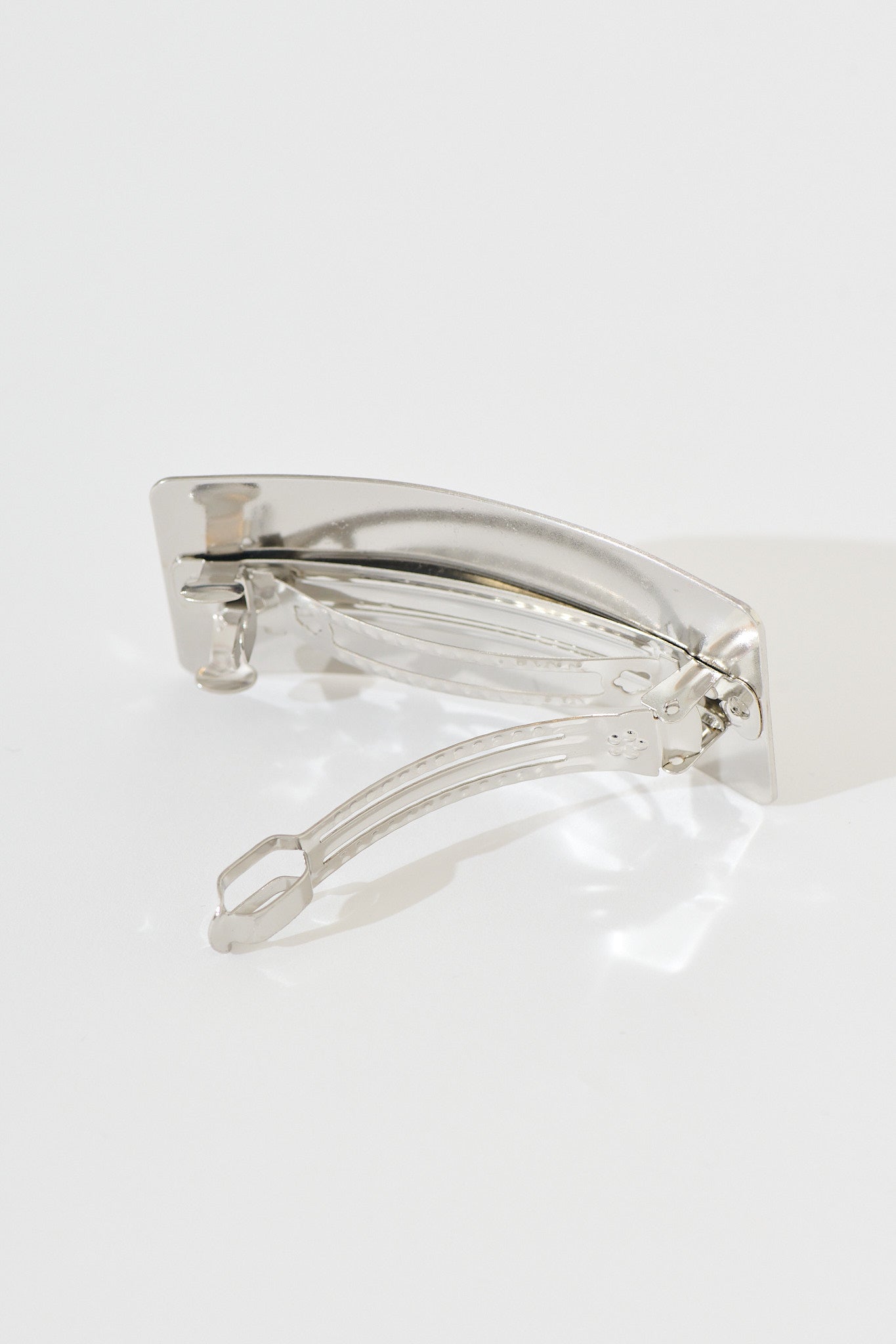 Carson Metal Square Hair Clip In Silver
