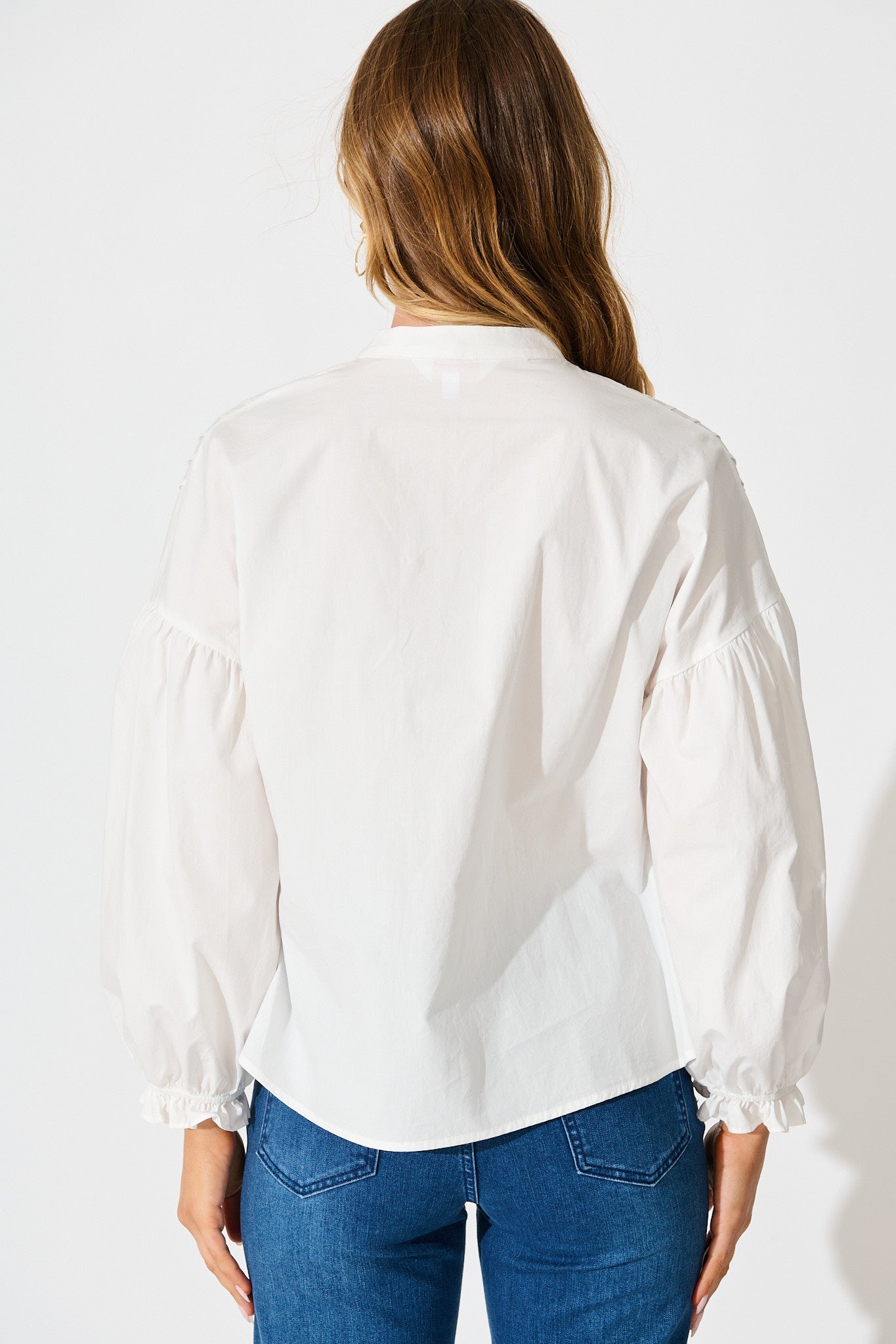Rapture Shirt in White Cotton