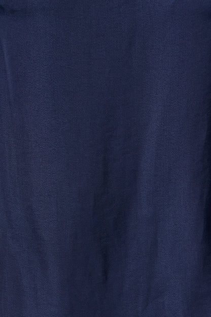 Pristine Top in Navy Satin