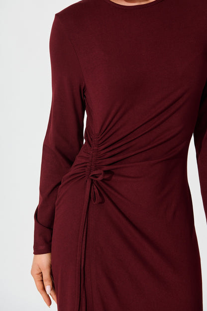 Samba Maxi Dress in Wine Jersey