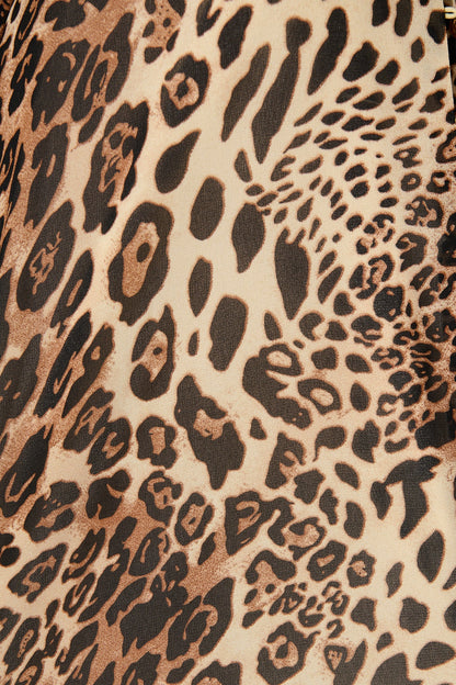 Brielle Top in Brown Leopard