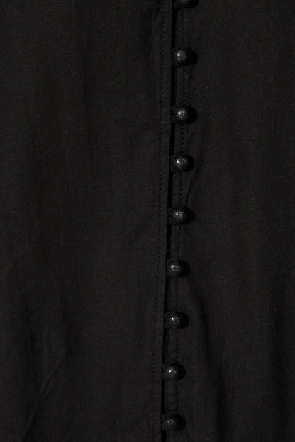 Cascades Top in Black Linen Blend