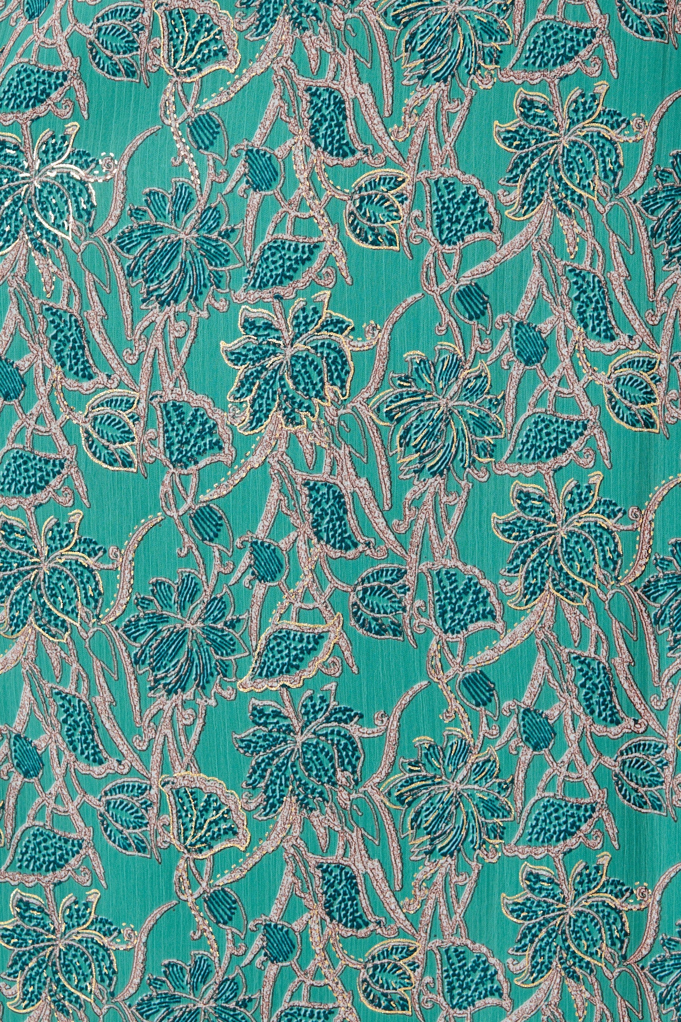 Luminate Maxi Dress in Aqua Green Floral Chiffon