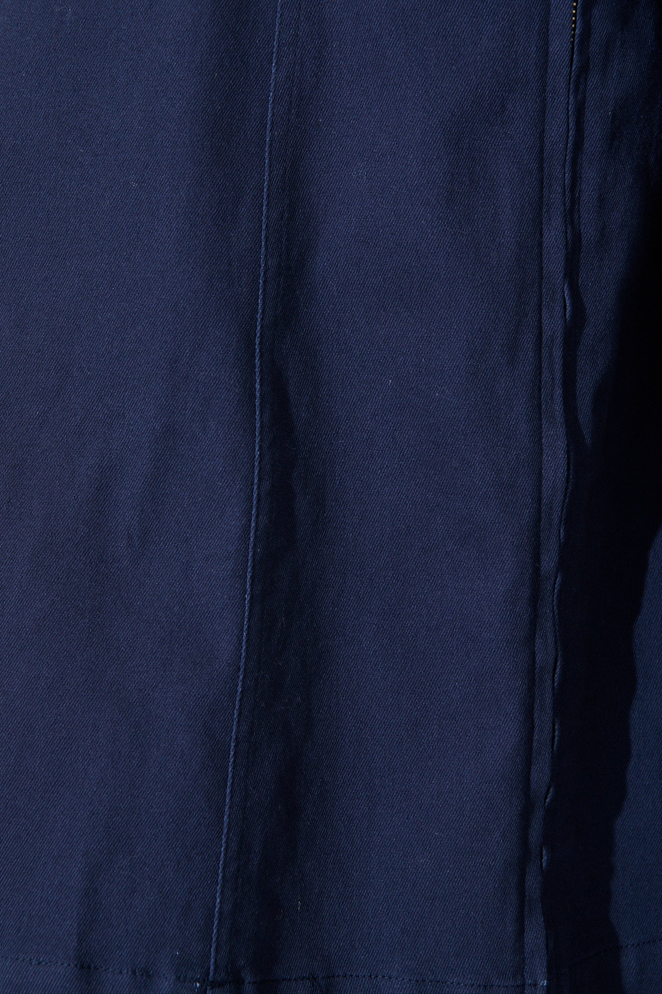 Lexie Zip Dress in Navy Cotton