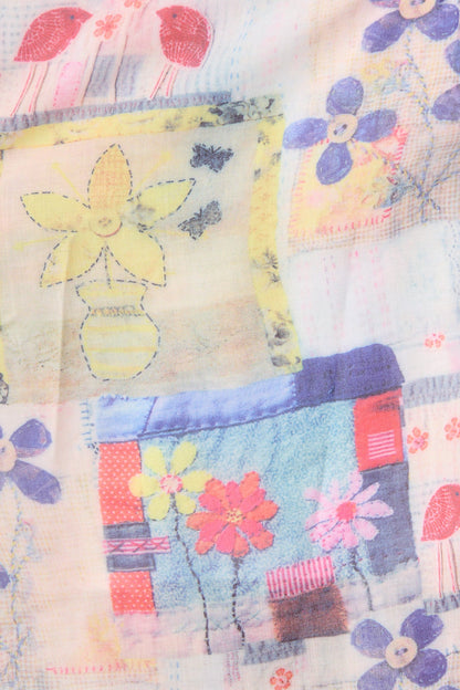 Carmina Dress in Multi Patchwork Floral