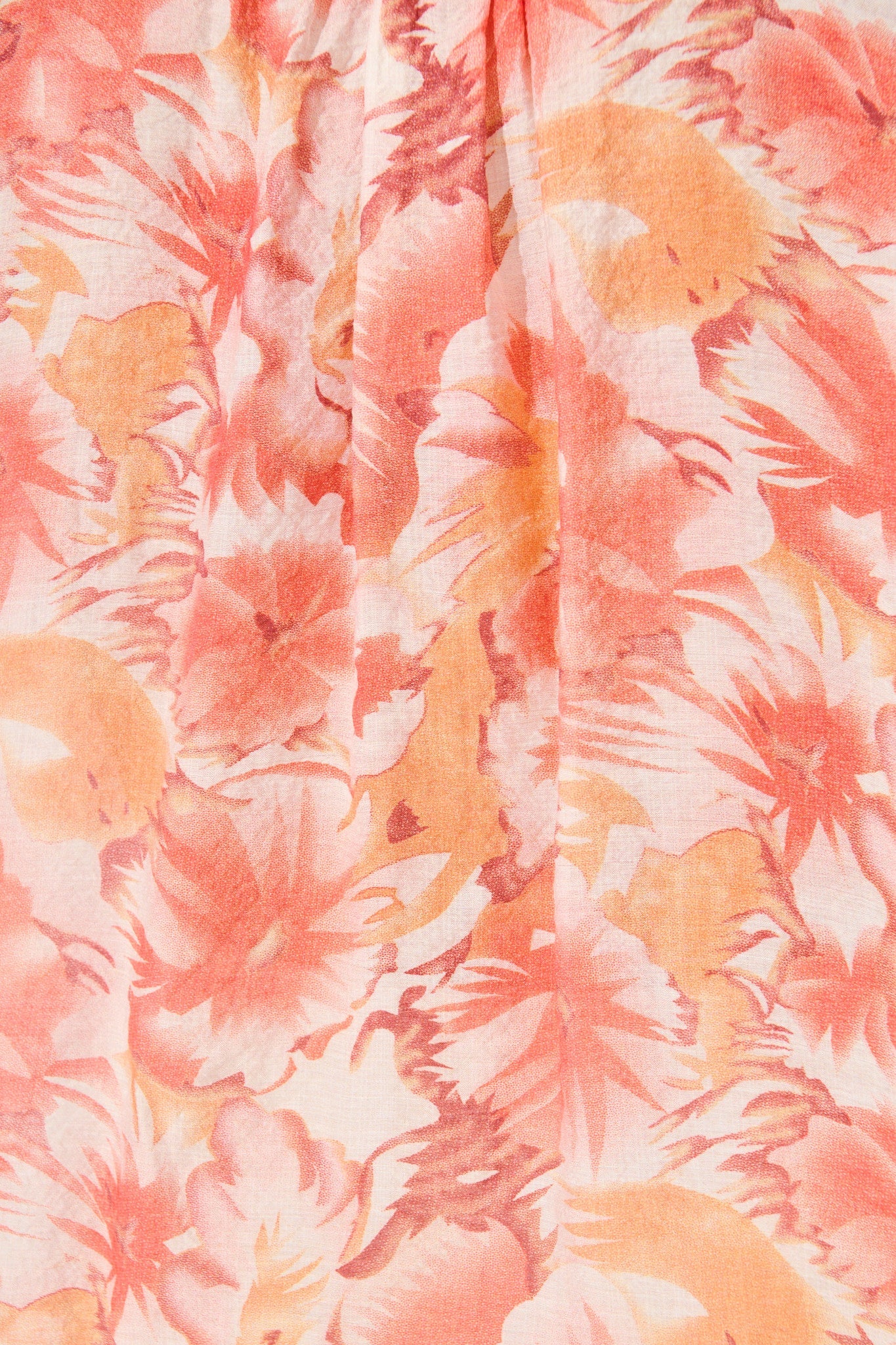 Cynthia Top in Tangerine Floral