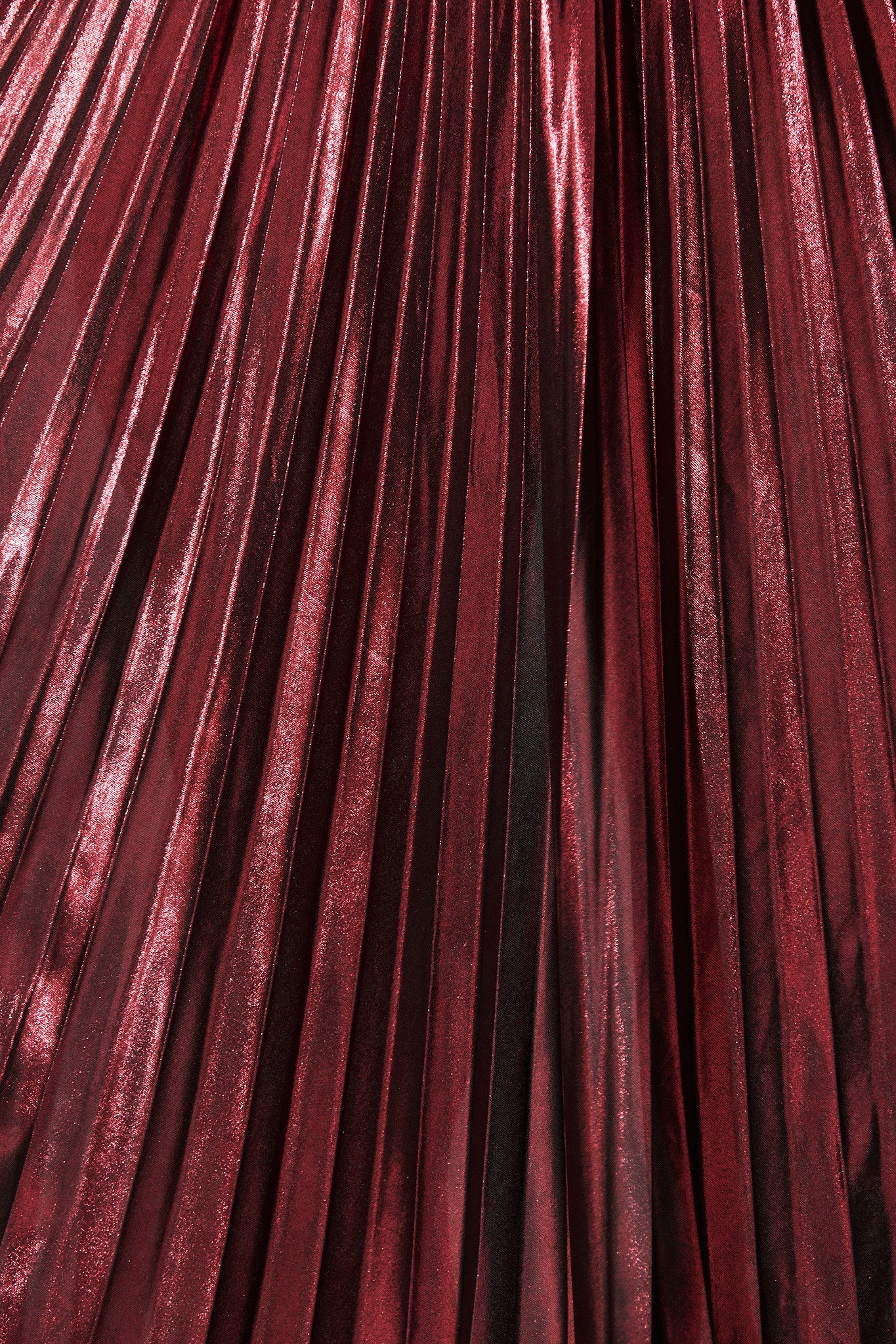 Milani Maxi Pleat Skirt in Wine