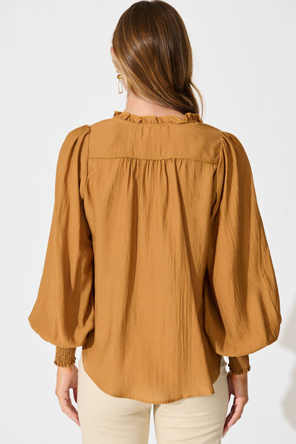 Solara Top in Tan