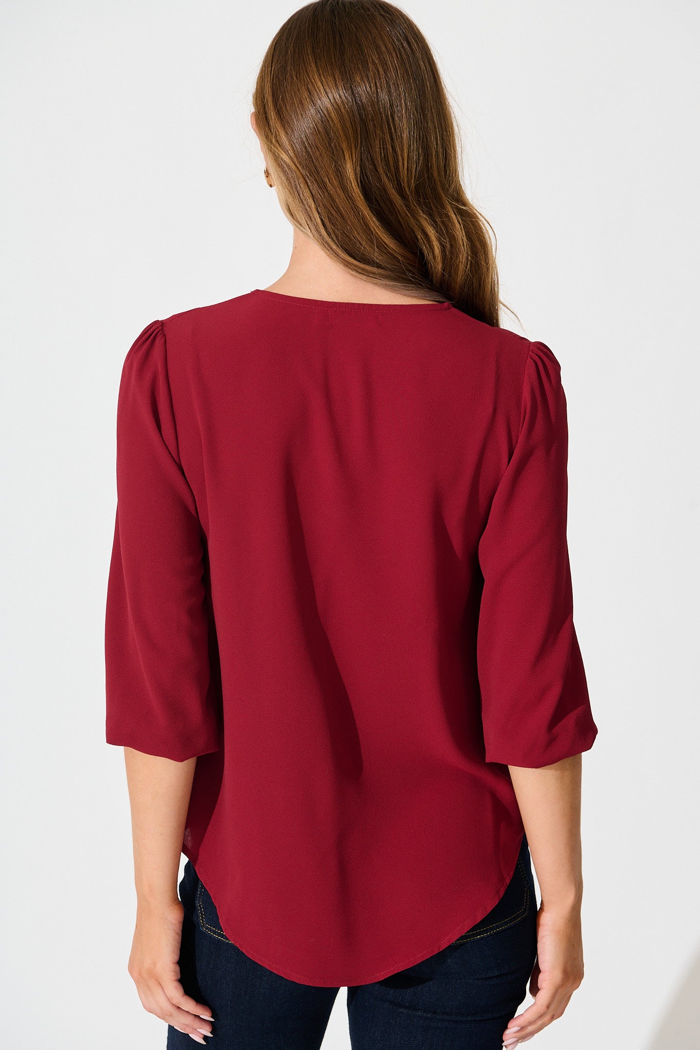 Viviani Zip Top In Wine