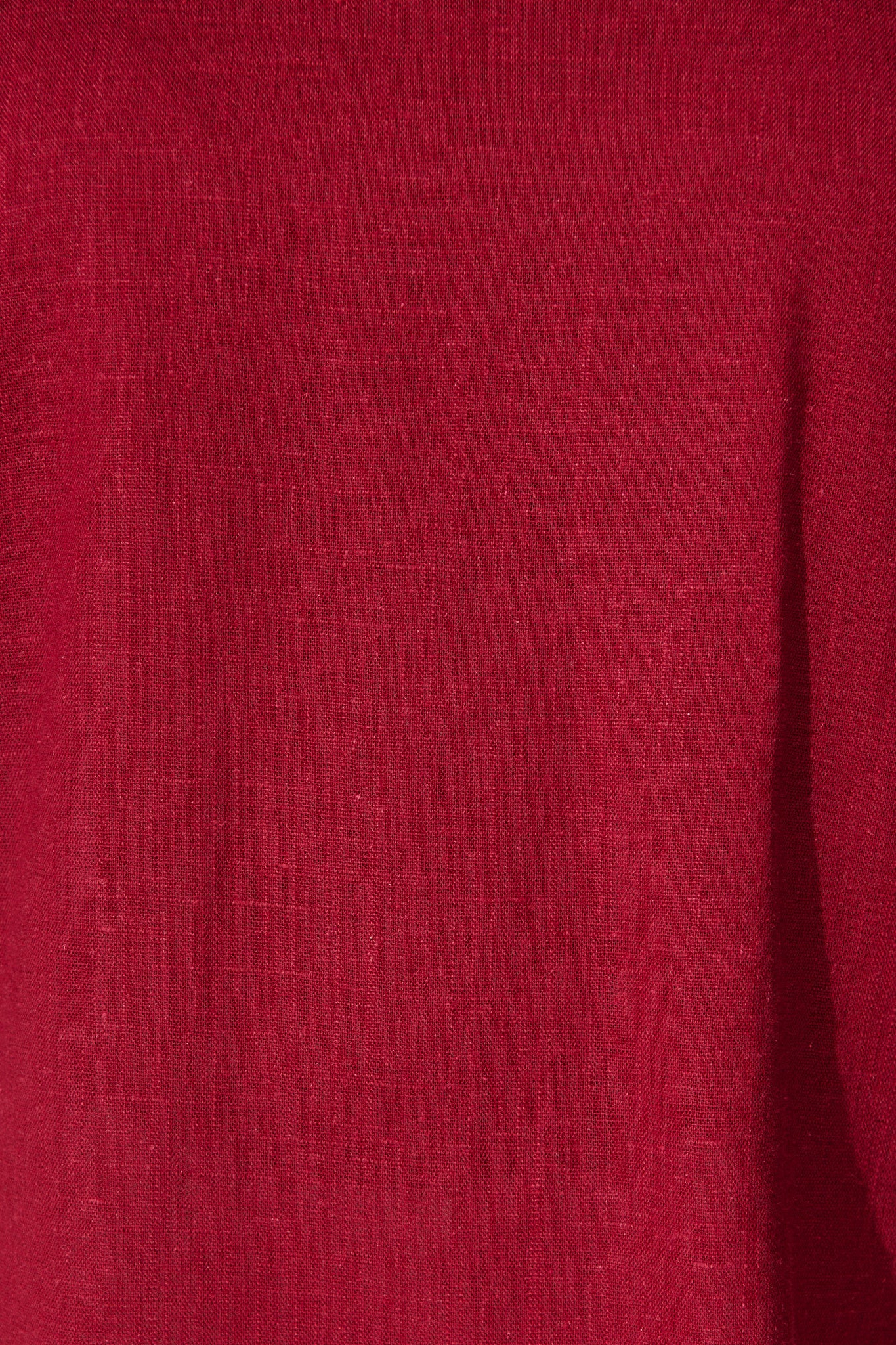 Lanie Top in Wine Cotton Linen