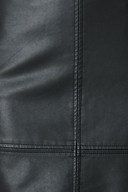 Carla Leatherette Skirt in Black