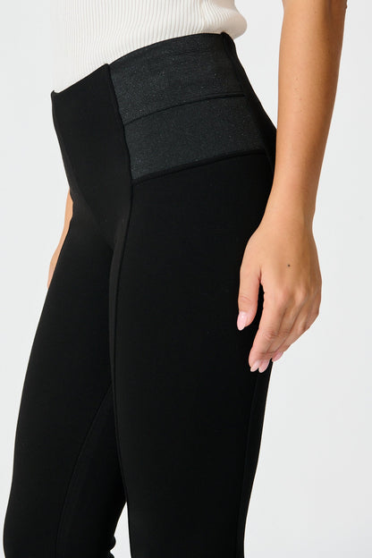 Edina Pant in Black Ponte