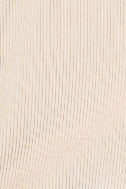 Riley Cord Shacket in Beige Cotton