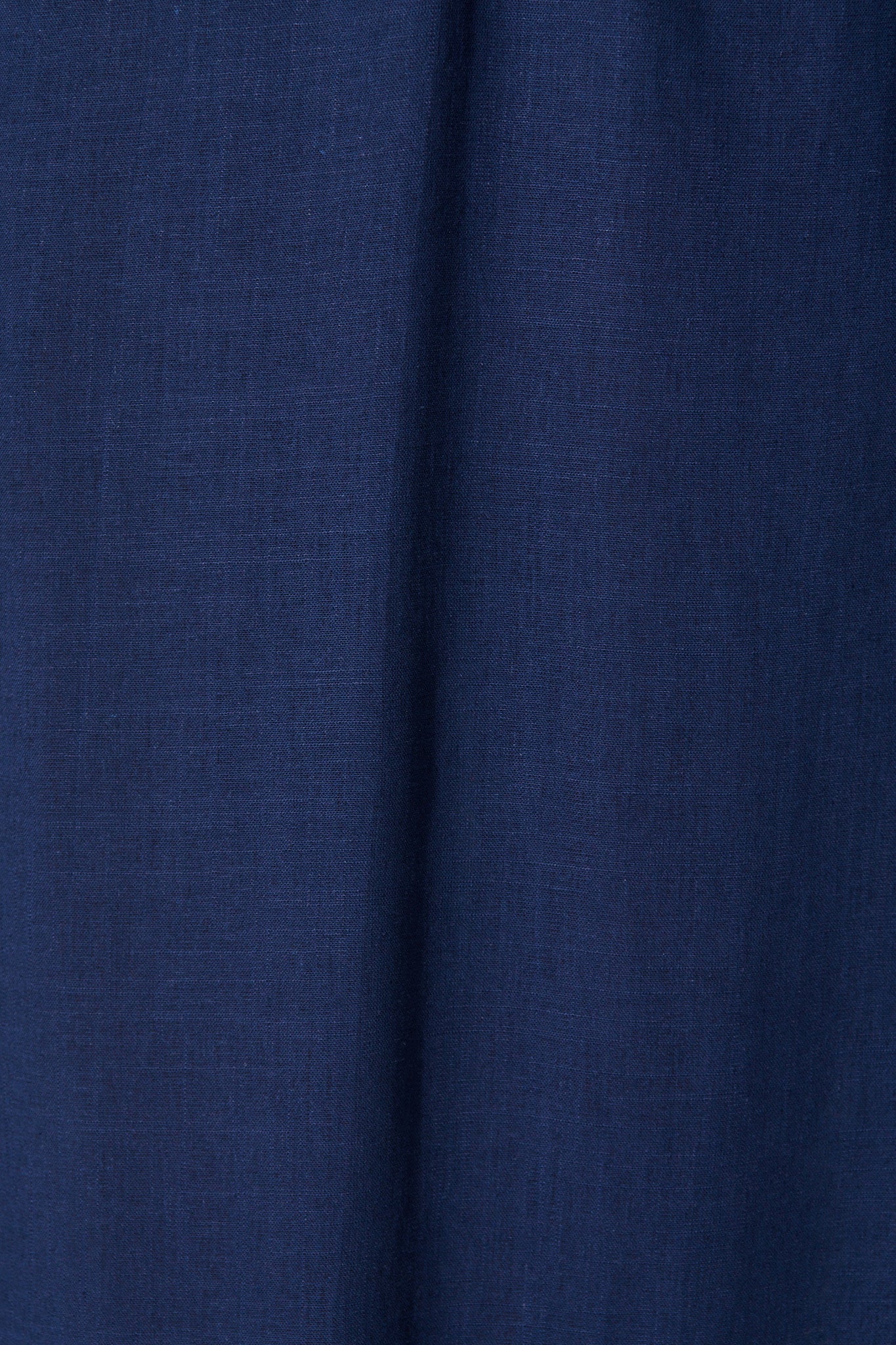 Calissa Midi Dress in Navy Linen Blend