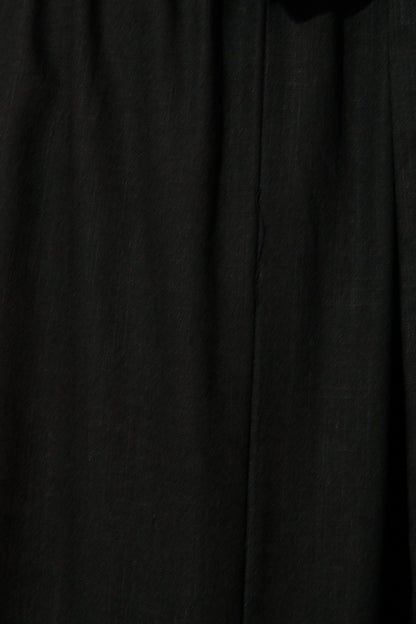 Matika Midi Dress in Black Linen Blend