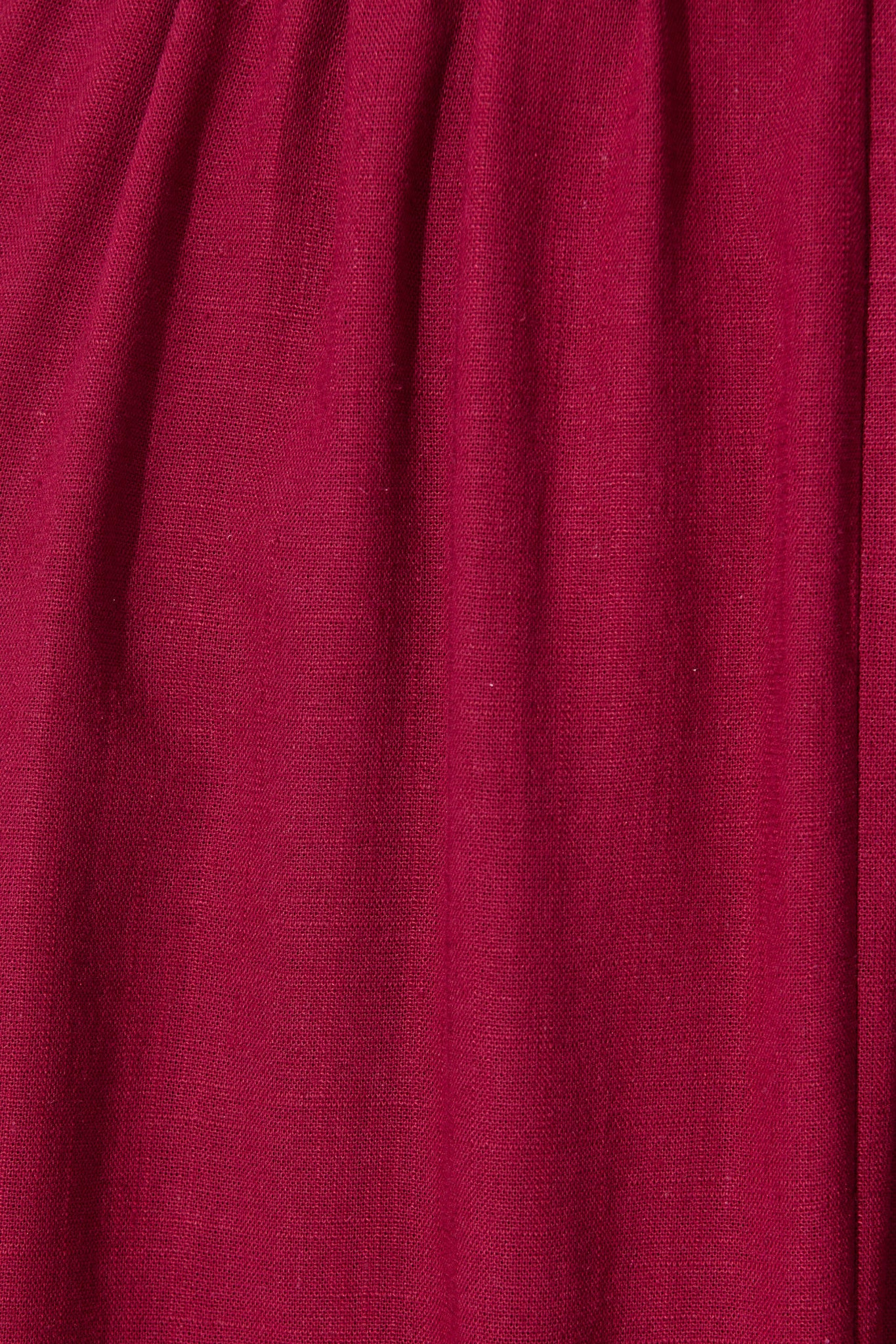 Matika Midi Dress in Wine Linen Blend