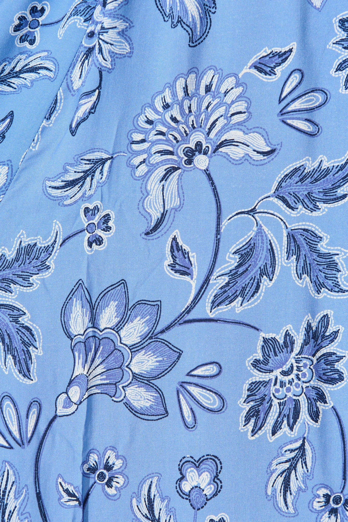 Beatrice Maxi Dress in Blue Floral