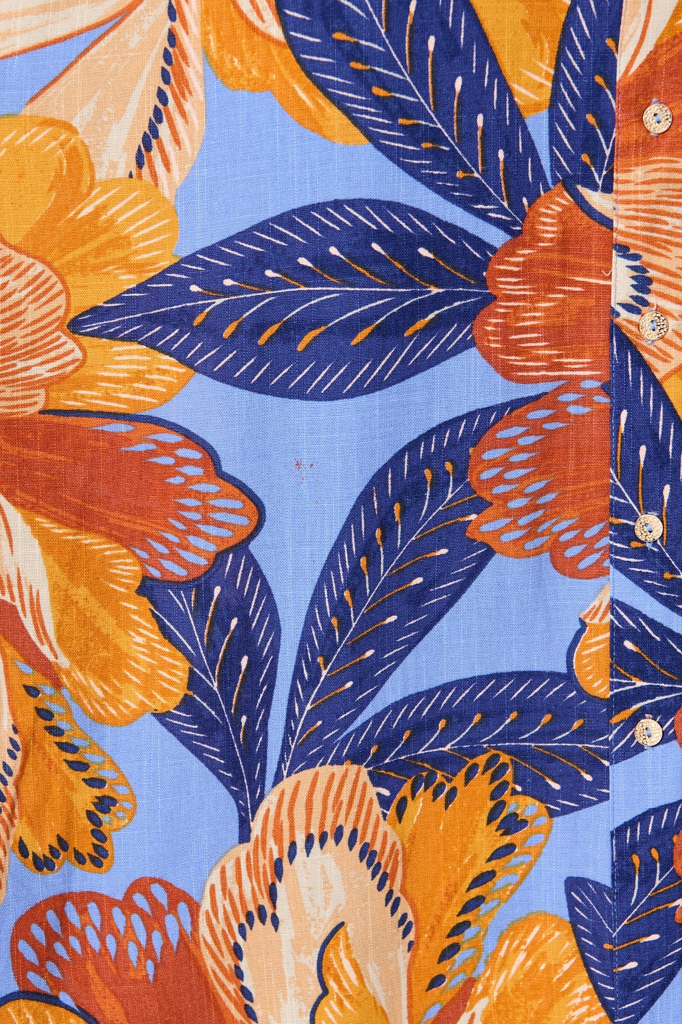 Tanisha Maxi Shirt Dress in Multi Print Linen Blend