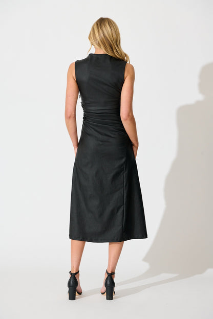 Portland Midi Dress in Black