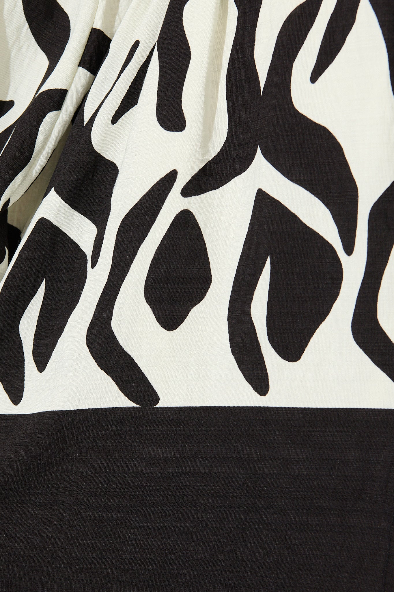 Paxton Dress in Cream and Black Print