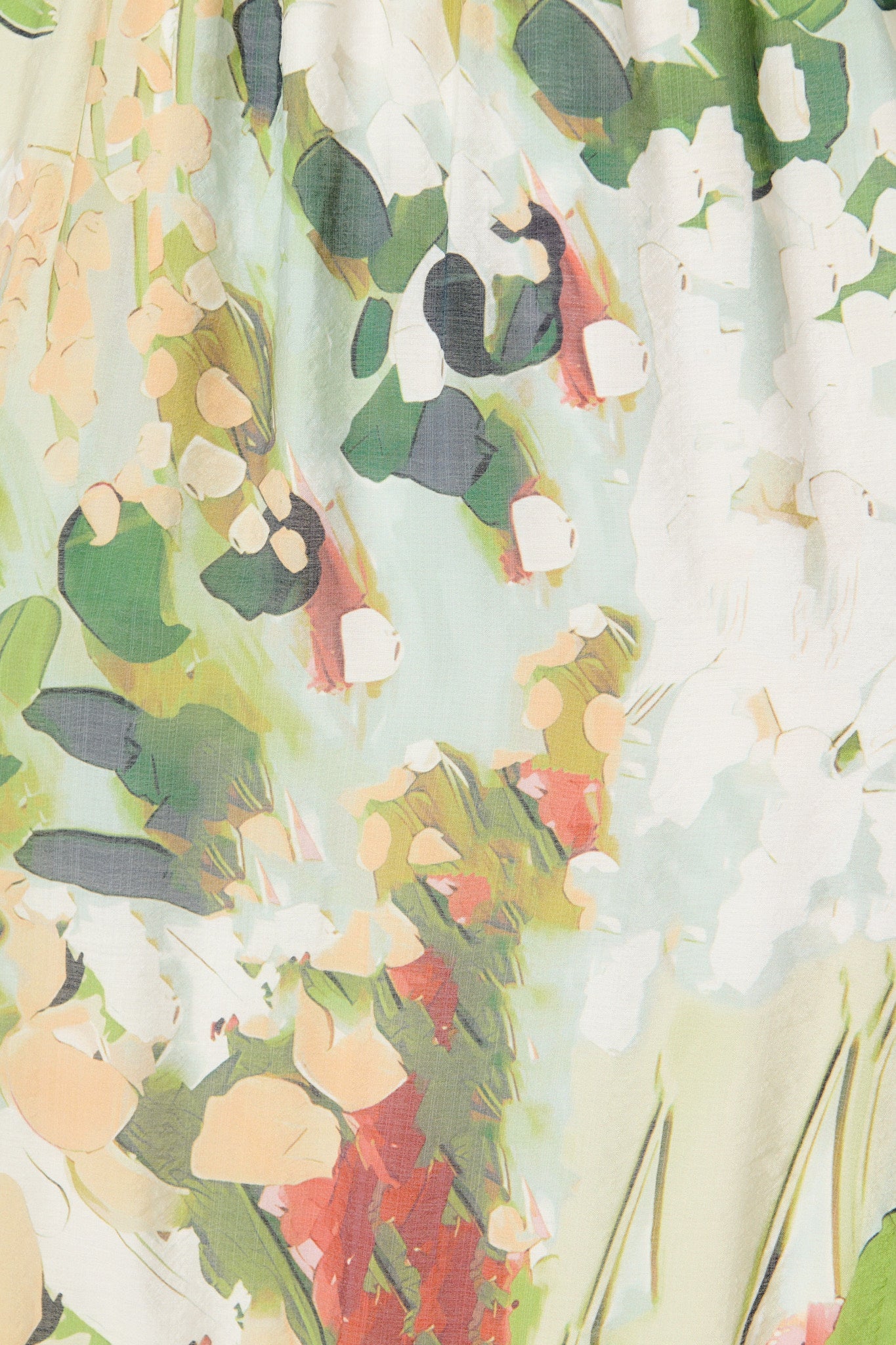 So Devine Midi Dress in Multi Green Cotton Blend