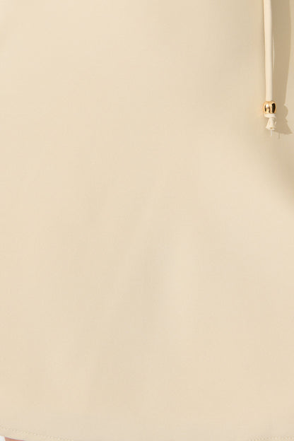 Marlow Dress in Beige Satin