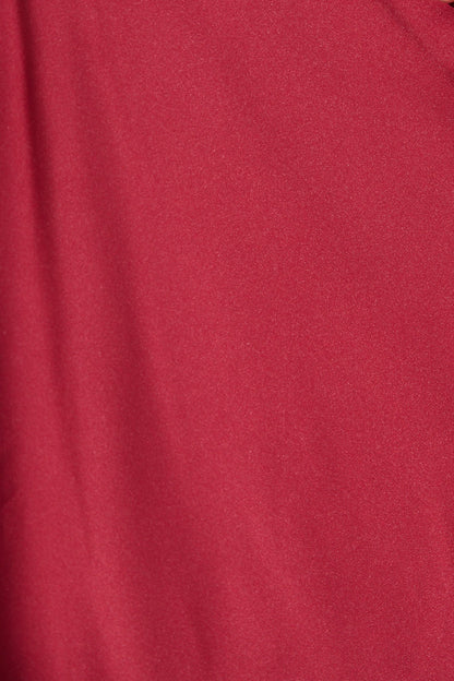 Sarita Maxi Off Shoulder Dress in Wine Satin