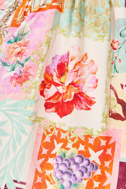 Veronique Dress in Multi Conversational Print