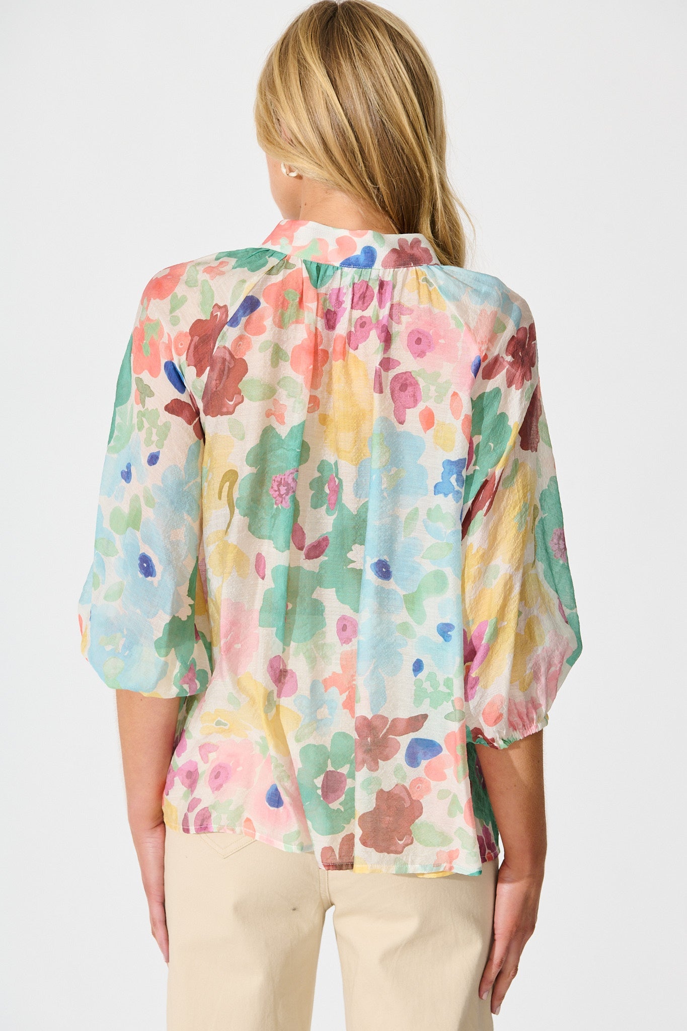 High Life Top in Multi Floral